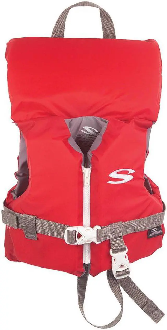 Alt view image 5 of 6 - STEARNS CLASSIC INFANT LIFE JACKET RED UP TO 30 LBS 3000004468