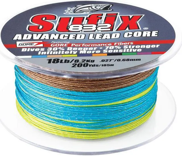 Alt view image 4 of 5 - Sufix 832 Advanced Lead Core - 18lb - 10-Color Metered - 200 yds