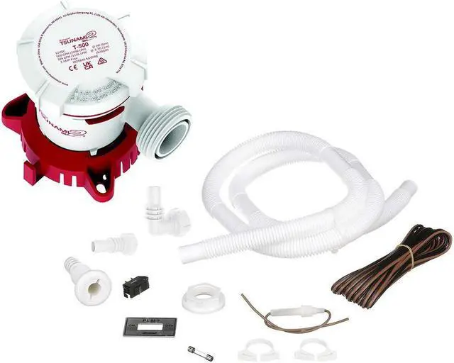Main image of Attwood Tsunami MK2 T500 Manual Bilge Pump w/Installation Kit - 500 GPH & 12V