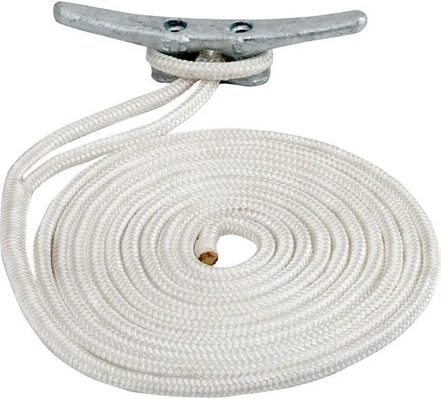 Alt view image 2 of 4 - Sea-Dog 302112025Wh-1 Double Braided Nylon Dock Line - White, 1/2" x 25'