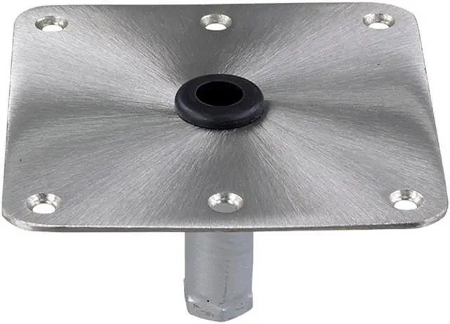 Alt view image 4 of 4 - Springfield KingPin&trade 7" x 7" Stainless Steel Square Base (Threaded)