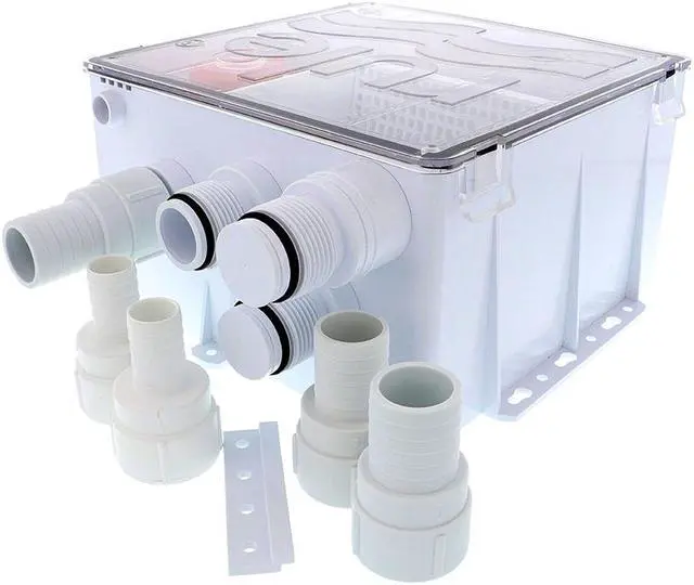 Alt view image 3 of 5 - Rule Shower Drain Box W/1100 Gph Pump - 12V