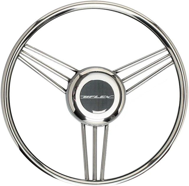Alt view image 7 of 8 - Ultraflex V27 Non-Magnetic Stainless Steel Steering Wheel