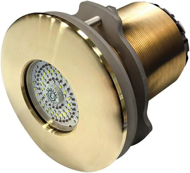 Main image of Lumitec SeaBlaze Typhoon Underwater Light - Bronze Thru-Hull - White/Blue - Flush Mount