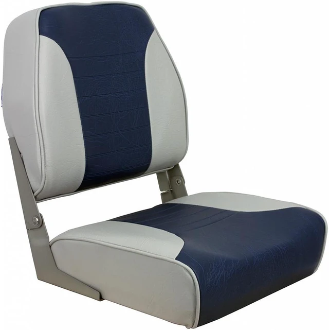 Alt view image 4 of 6 - Springfield Economy Multi-Color Folding Seat - Grey/Blue