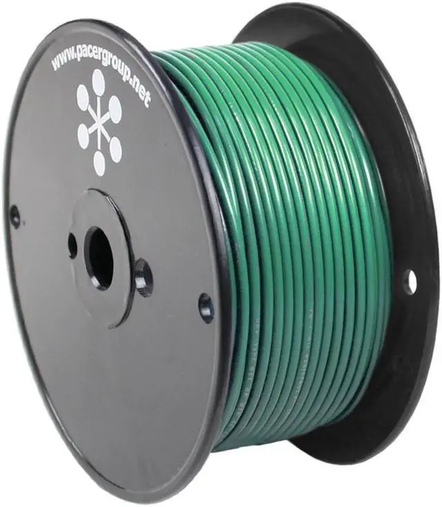 Main image of Pacer Green 8 AWG Primary Wire - 250'