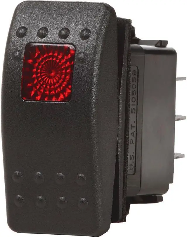 Alt view image 12 of 12 - Blue Sea 7943 Contura Ii Spdt Switch (On)-Off-On Black