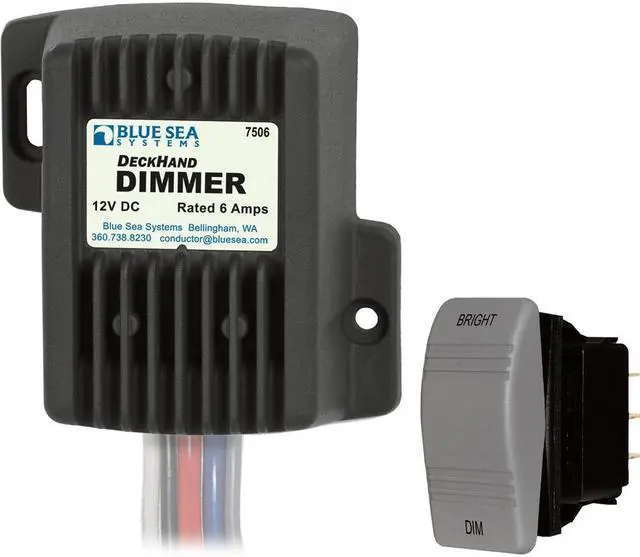Alt view image 5 of 5 - Blue Sea 7506 DeckHand Dimmer - 6 Amp/12V