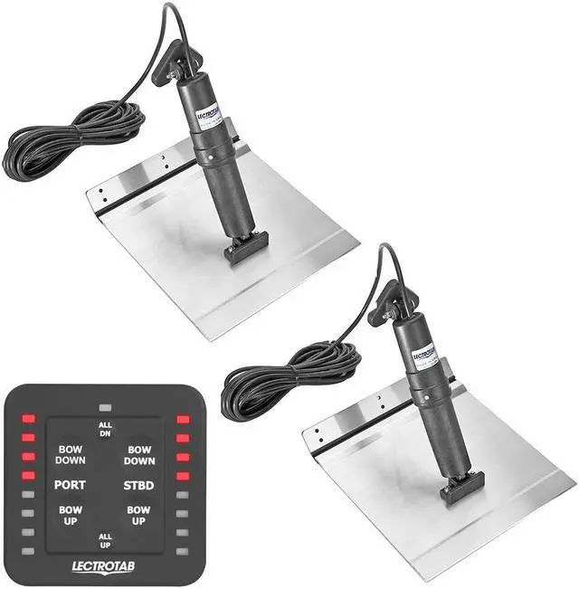 Main image of Lectrotab XKA Aluminum Alloy Trim Tab Kit w/One-Touch Control - 9 x 24