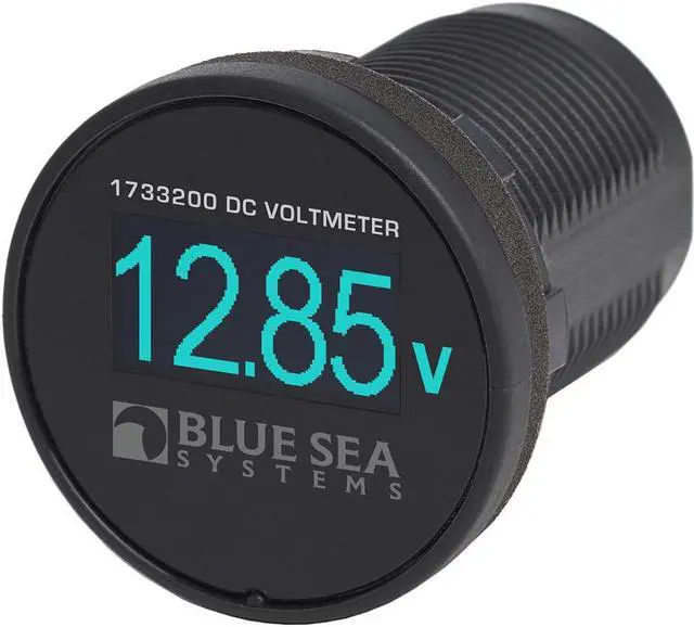 Alt view image 3 of 3 - Blue Sea 1733200 Mini OLED Voltmeter - Blue