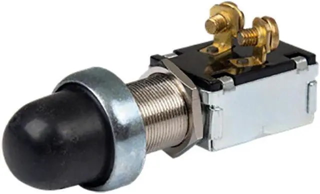 Alt view image 5 of 5 - BEP 2-Position SPST Moisture Sealed Push Button Switch - OFF/(ON)