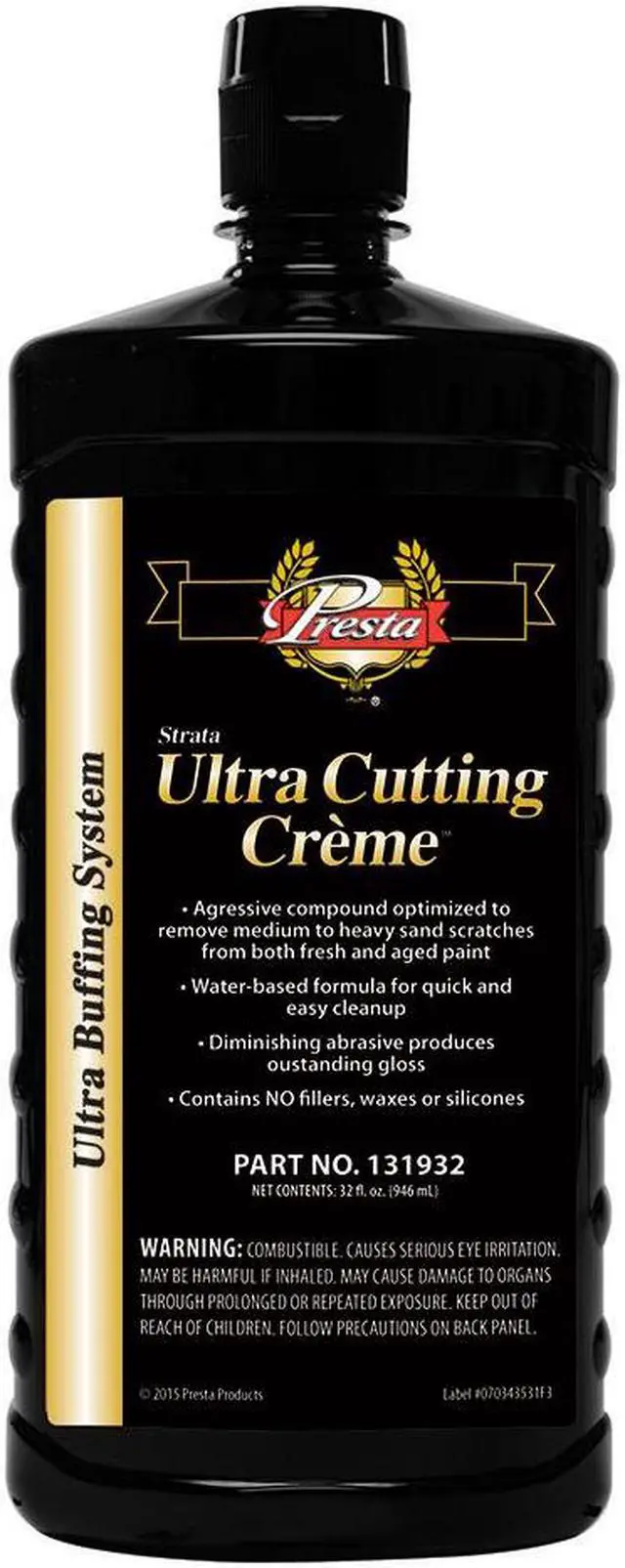 Alt view image 4 of 4 - 9" Black and Beige Ultra Cutting Creme 32oz.