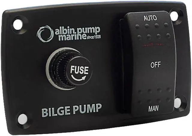 Alt view image 6 of 6 - Albin Pump 3-Way Bilge Panel - 12/24V