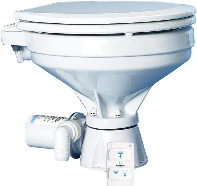 Alt view image 2 of 2 - Albin Pump Marine Toilet Silent Electric Comfort - 12V