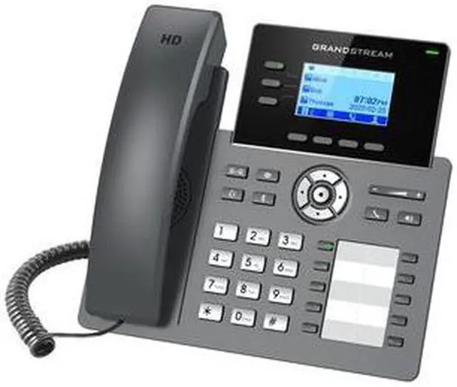 Alt view image 2 of 3 - Grandstream GRP2604P IP Phone Corded - Wall Mountable, Desktop - 3 x Total Line - VoIP - 2 x Network (RJ-45) - PoE Ports 5WAY CONFER NOISE REDUCTION GIG ETH