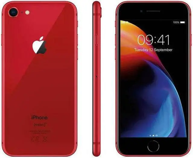 Alt view image 3 of 3 - Apple iPhone 8, 64GB ,Unlocked - Red - Grade A+