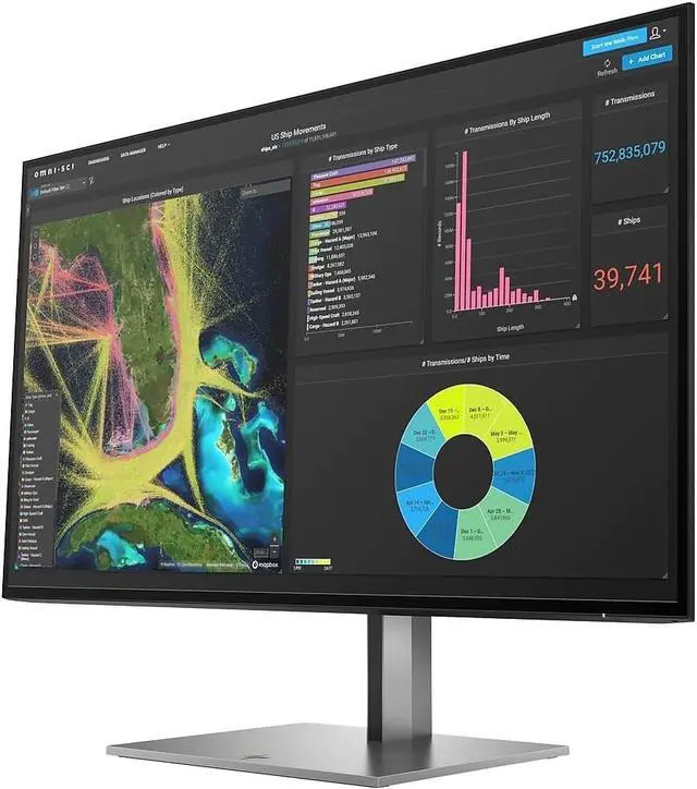 Alt view image 3 of 7 - HP Z27k G3 4K UHD 27" LCD Monitor - 16:9 - Black - Grade A