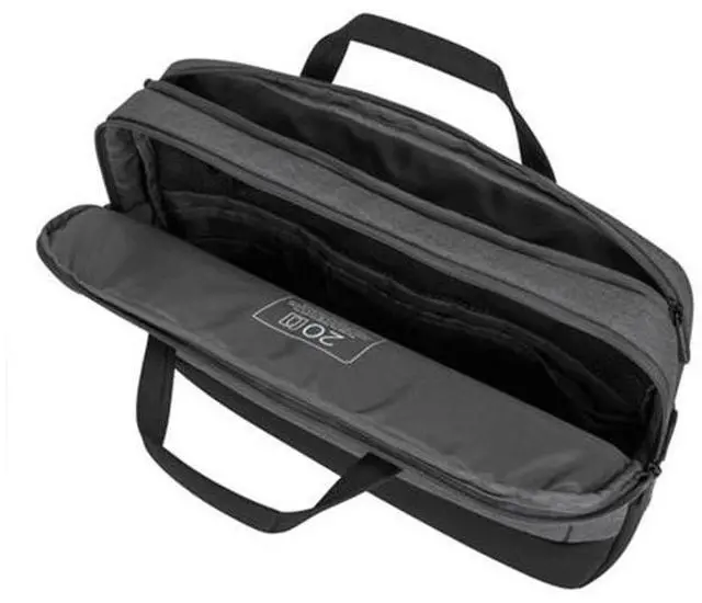 Alt view image 4 of 5 - Targus TG-TBT92602GL 15.6" Cypress Briefcase EcoSmart Lt Gry