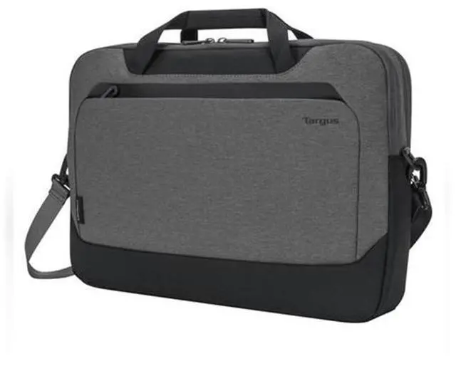 Alt view image 3 of 5 - Targus TG-TBT92602GL 15.6" Cypress Briefcase EcoSmart Lt Gry