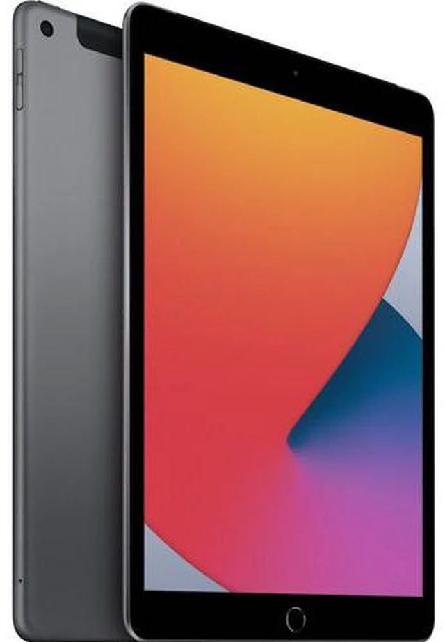 Alt view image 2 of 8 - Apple iPad 10.2" (8th Gen, 32GB, Wi-Fi + Cellular, Space Gray)