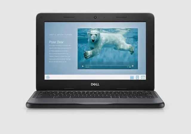 Main image of Dell Chromebook 3100 11.6" Celeron 1.1GHz 4GB RAM 32GB SSD (Black)  P30T001