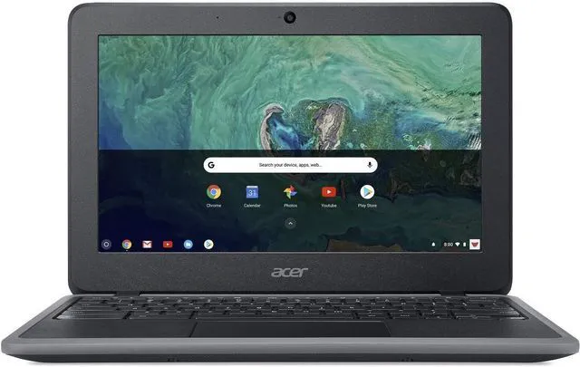 Alt view image 2 of 4 - Acer Chromebook 11 11.6" Celeron N3350 1.1GHz 4GB RAM 32GB SSD C732 - Black