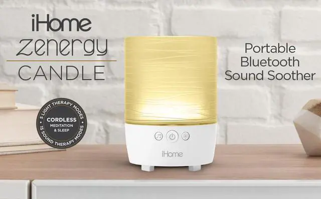 Main image of iHome Zenergy Energy Candle Portable Bluetooth Sound Soother