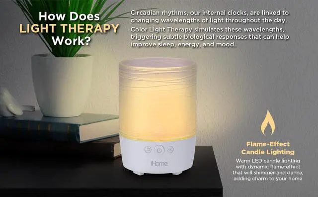 Alt view image 5 of 5 - iHome Zenergy Energy Candle Portable Bluetooth Sound Soother