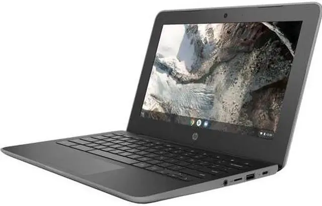 Alt view image 3 of 4 - HP Chromebook 11 G7 EE 11.6" Celeron 1.1GHz 4GB RAM 16GB SSD 6QY22UT | Grade B Refurbished | Very Good Condition - Black