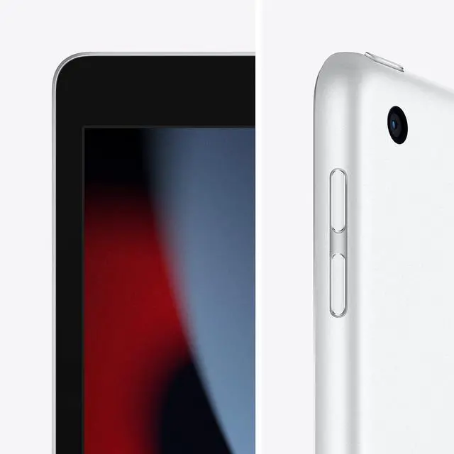 Alt view image 3 of 6 - Apple iPad (9th Generation, 2021): with A13 Bionic chip, 10.2-inch Retina Display, 64GB Storage, Wi-Fi Only, MK2L3LL/A - Silver