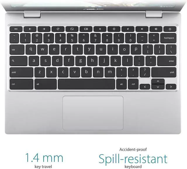 Alt view image 3 of 4 - ASUS C204EE Chromebook 11.6" Celeron N4020 1.1GHz 4GB RAM 32GB SSD | Refurbished | Good Condition