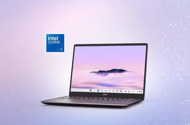 Alt view image 6 of 6 - Acer Chromebook Plus 514 14 Touchscreen Laptop with Google AI  Intel Core 3 processor N355  1920 x 1200 - Chrome OS - 8GB RAM  512GB SSD