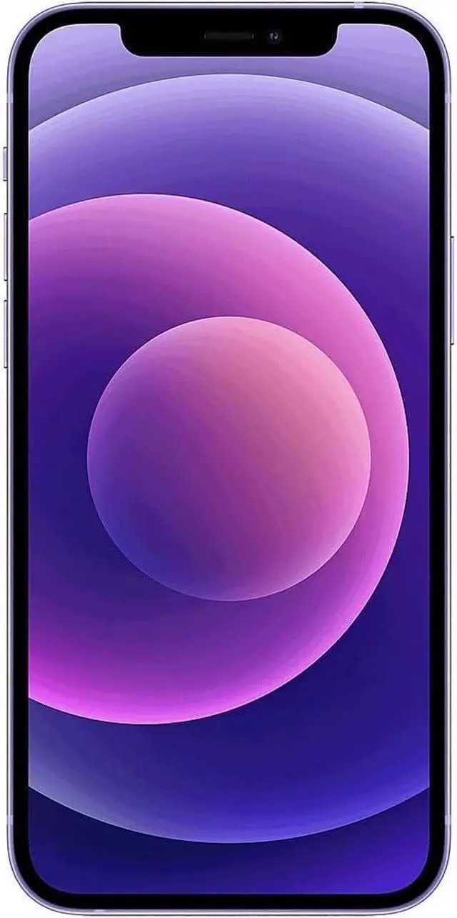 Alt view image 4 of 5 - Apple iPhone 12 64GB Unlocked | Refurbished (Good Condition) - Purple