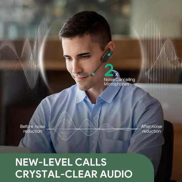 Alt view image 2 of 6 - Yealink 1208712 UC DECT Wireless Headsets