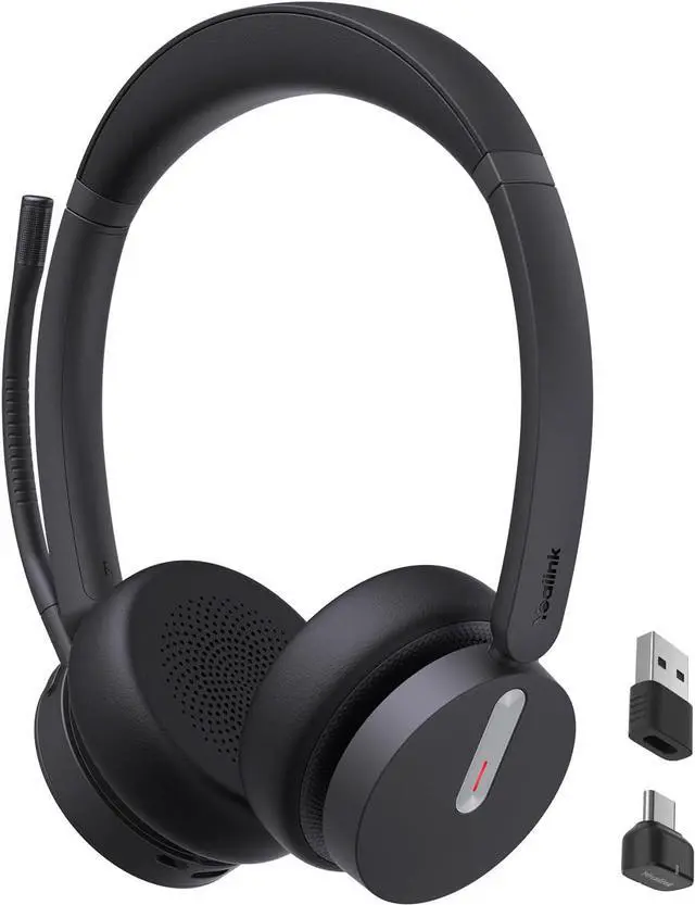 Main image of Yealink BH70 Dual UC Wireless Headset with Mic for Work, Bluetooth Headphone Teams & UC Compatible, up to 35h Talk Time