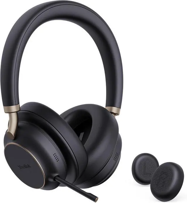 Main image of Yealink BH76 Plus UC Wireless Headset for Work, Bluetooth Headsets with Microphone Active Noise Cancelling, Retractable Mic Arm, ANC Business Headsets