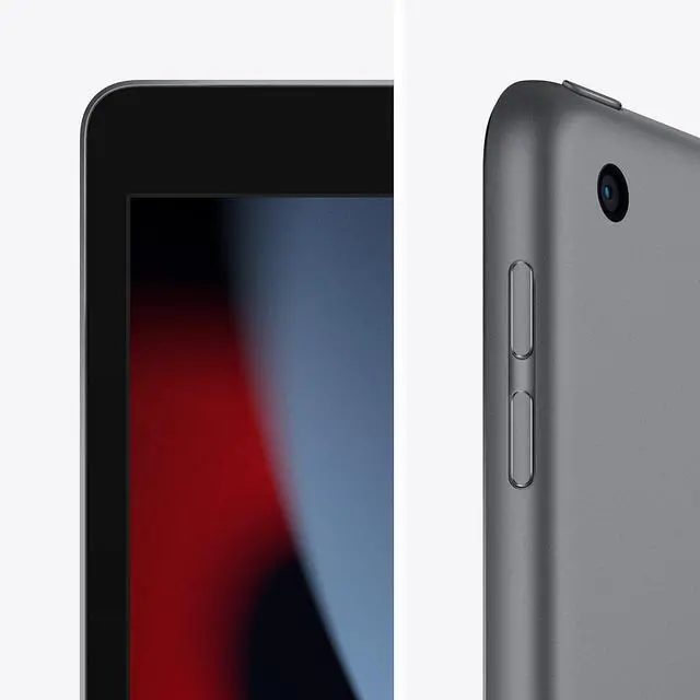Alt view image 4 of 4 - Apple iPad (9th Generation, 2021): with A13 Bionic chip, 10.2-inch Retina Display, 64GB, Wi-Fi, 12MP front/8MP Back Camera, Touch ID, All-Day Battery Life Space Gray