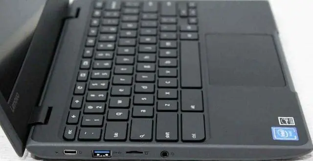 Alt view image 3 of 4 - Lenovo 100e Chromebook 11.6" Celeron 1.1GHz 4GB RAM 32GB SSD 81ER0002US