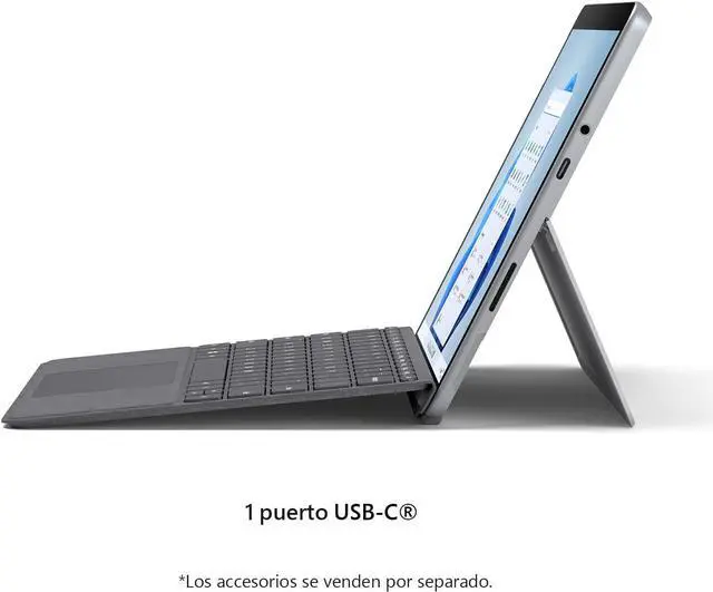 Alt view image 3 of 6 - Microsoft Surface Go 3 10.5" Pentium Gold 6500Y 1.1GHz 8GB RAM 128GB SSD 8VA-00016 - Matte Black w/ Type Cover