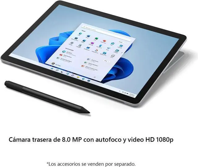 Alt view image 4 of 6 - Microsoft Surface Go 3 10.5" Pentium Gold 6500Y 1.1GHz 8GB RAM 128GB SSD 8VA-00016 - Matte Black w/ Type Cover