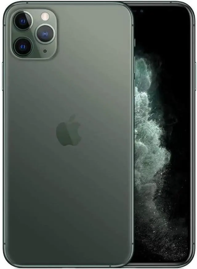 Alt view image 2 of 4 - Apple iPhone 11 Pro (512GB, Midnight Green)  Unlocked, TripleCamera Powerhouse - Good Condition