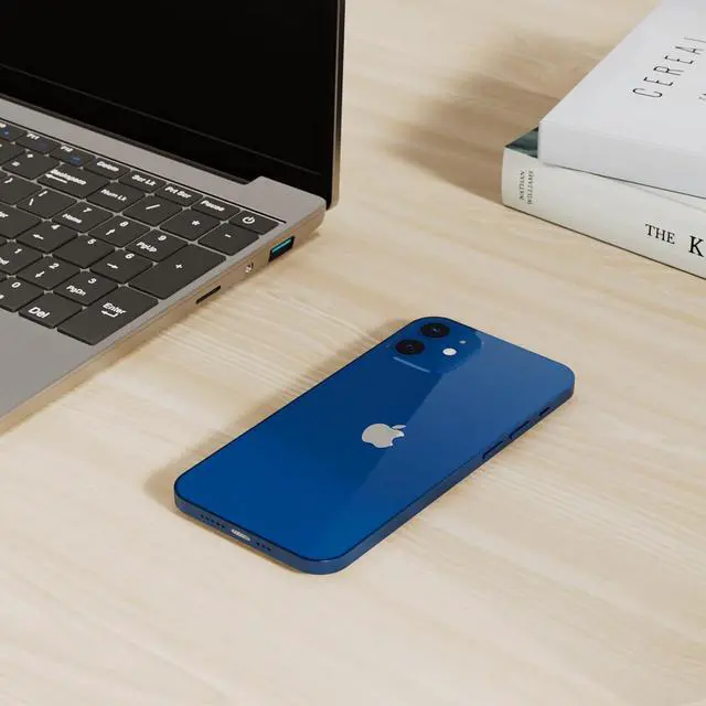 Alt view image 2 of 4 - Apple iPhone 12 (64GB, Blue) Unlocked 5G, Super Retina XDR Display - Refurbished I Good Condition
