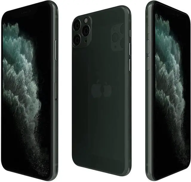 Alt view image 4 of 4 - Apple iPhone 11 Pro Max 64GB in stunning Midnight Green