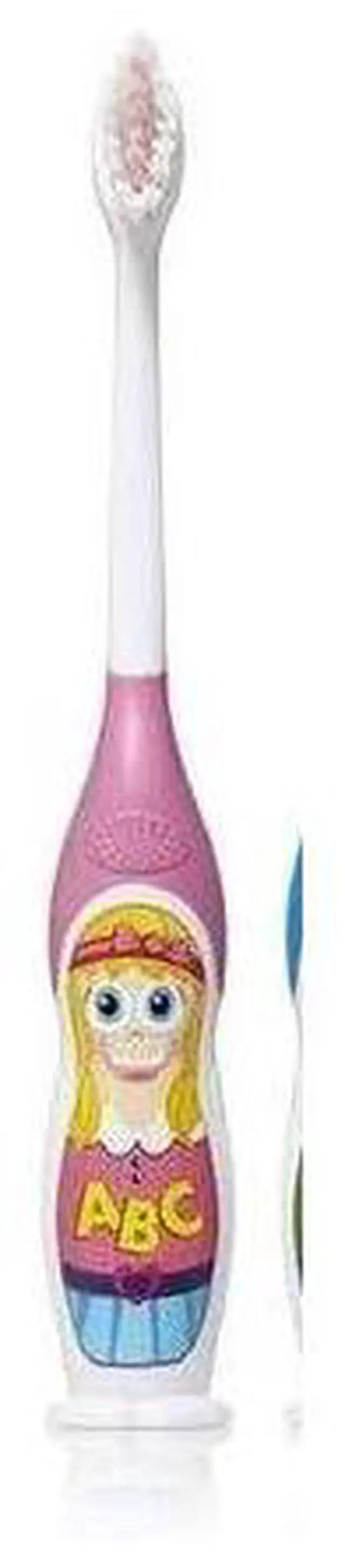 Alt view image 3 of 3 - Clean and Play - Singing Toothbrush! Sing Along with Your Kids to The Abc's While Brushing Their Teeth - Pink (Girl)