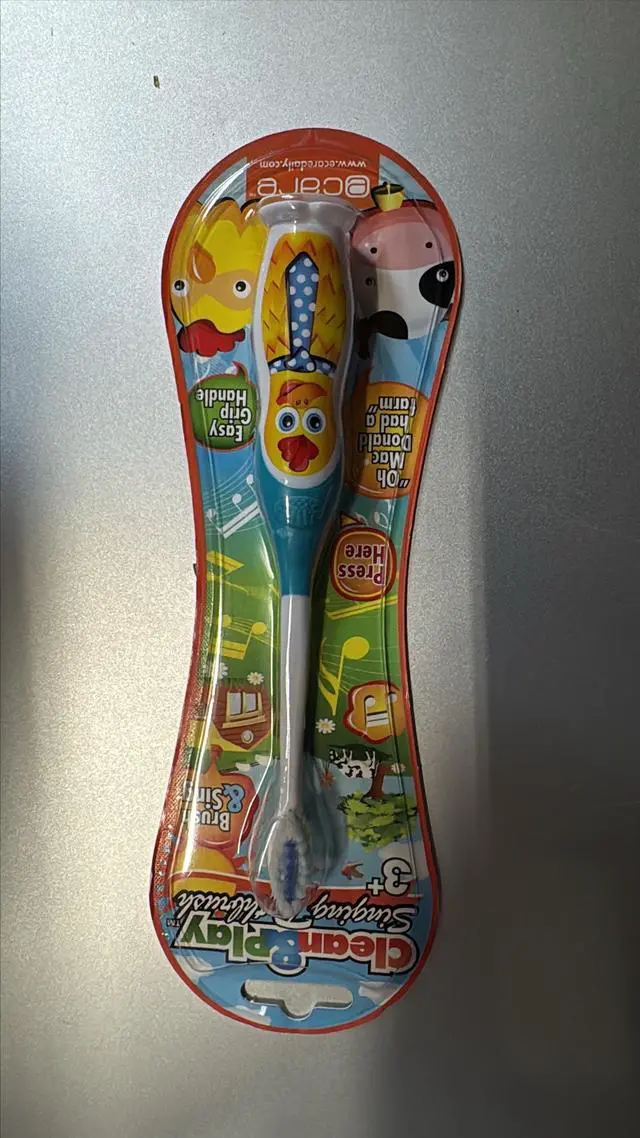 Alt view image 2 of 3 - Clean and Play - Singing Toothbrush! Sing Along with Your Kids to The Abc's While Brushing Their Teeth - Blue