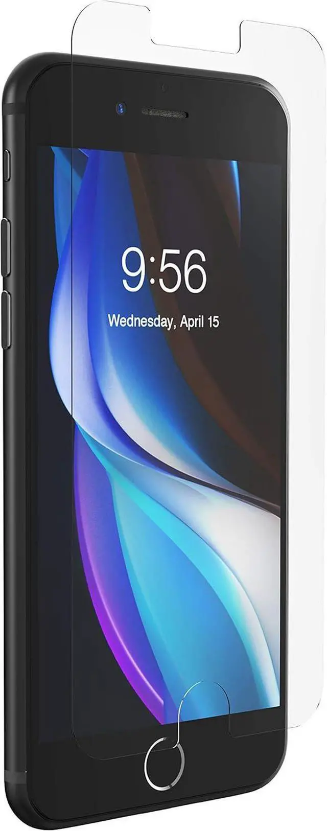 Main image of ZAGG Glass Elite VisionGuard+ Screen Protector - Made for Apple iPhone SE2 (2020) - Impact Protection, Fingerprint Resistant, InvisibleShield, Scratch Resistant