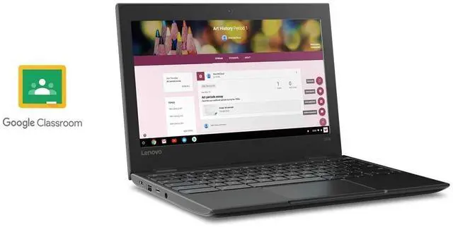 Alt view image 2 of 7 - Lenovo 100e Chromebook 11.6" Celeron 1.1GHz 4GB RAM 32GB SSD 81ER0002US I Good Condition