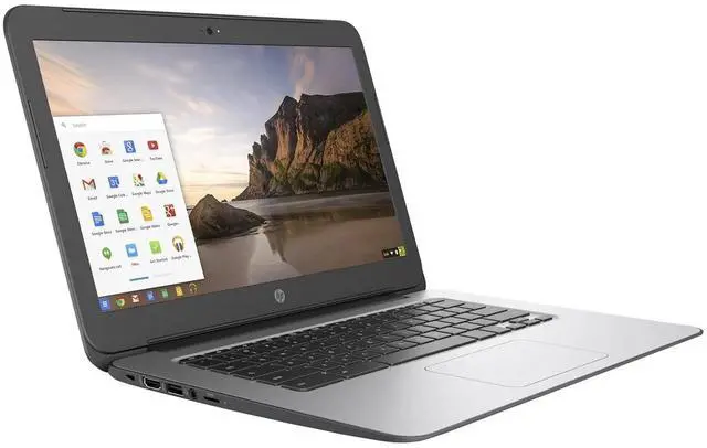Alt view image 2 of 5 - HP Chromebook 14 G4 14-inch 4GB RAM 16GB SSD Chrome OS (No Battery) - Black