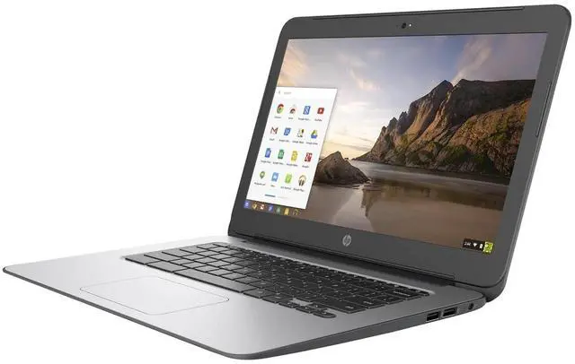 Alt view image 3 of 5 - HP Chromebook 14 G4 14-inch 4GB RAM 16GB SSD Chrome OS (No Battery) - Black