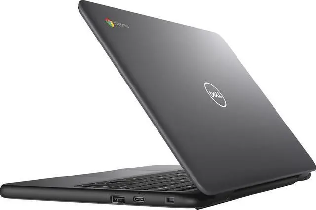Alt view image 3 of 7 - Dell Chromebook 3100 (P30T001) 11.6" HD Chrome OS Laptop  Intel Celeron 1.1GHz, 4GB RAM, 32GB SSD, Rugged Education (Black)